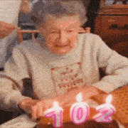 Happy Bday Cake GIF Grandma Teeth Birthday
