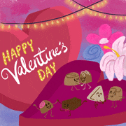 Happy Valentines GIF chocolate